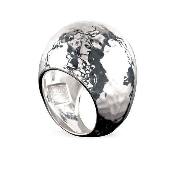 IPPOLITA Statement Hammered Dome Ring - Picture 3 of 6